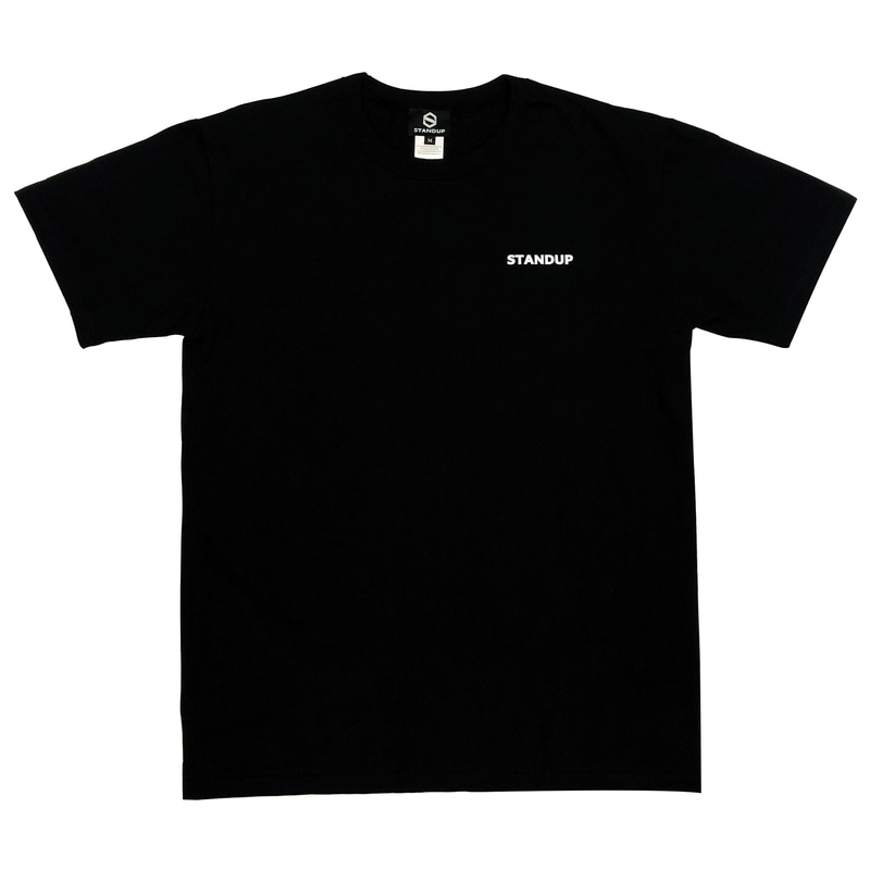 [스탠드업] 스탠드업로고 블랙 컬러 티셔츠